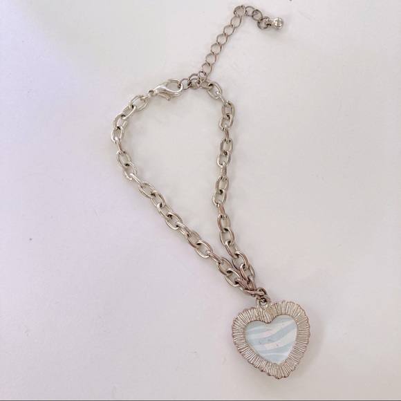 Justice | Heart Shape initial “S” Bracelet - Picture 2 of 4